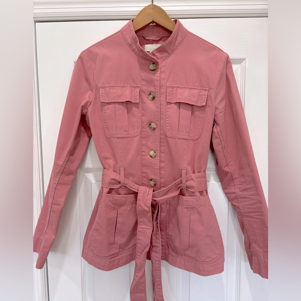 Loft Lightweight Jacket with Self tie Belt Size Small